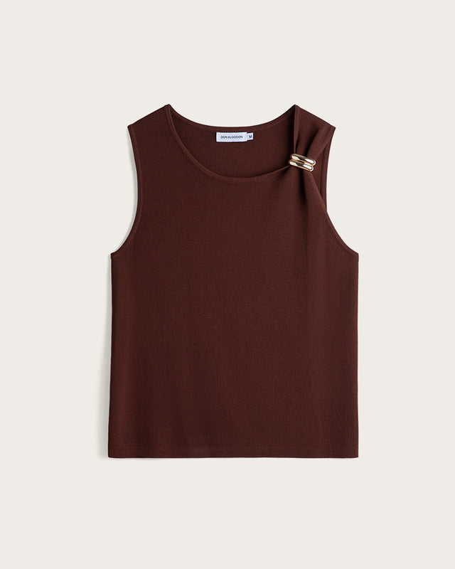 Top Tirante Ancho Mujer Noémie - Marrón