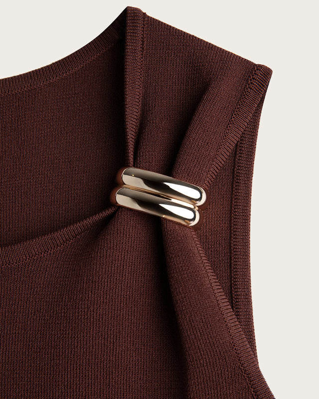 Top Tirante Ancho Mujer Noémie - Marrón