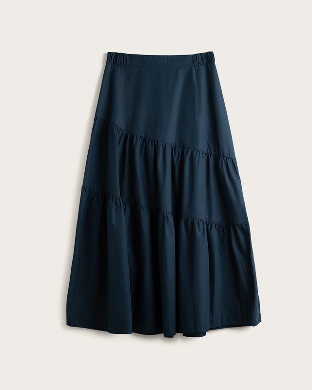 Falda Larga Mujer Flowy - Marino