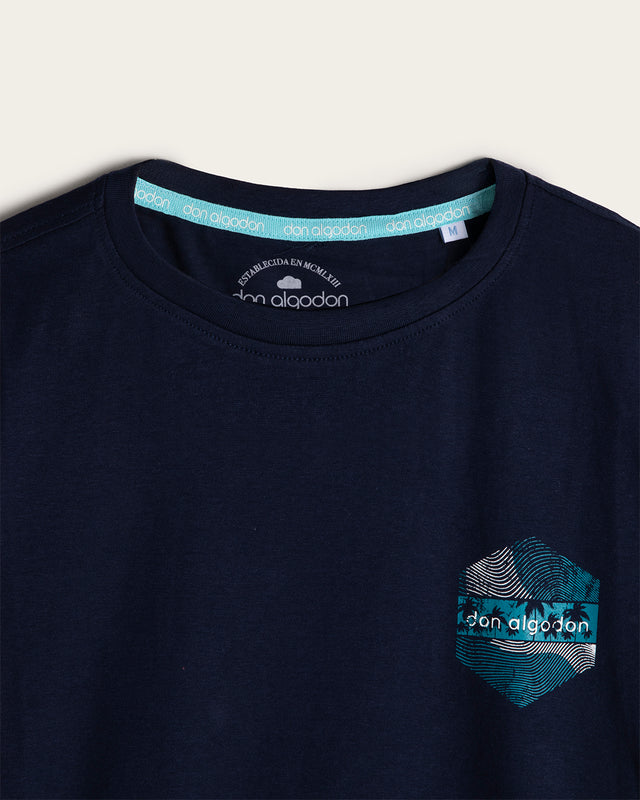 Camiseta Mini Estampado Algodón