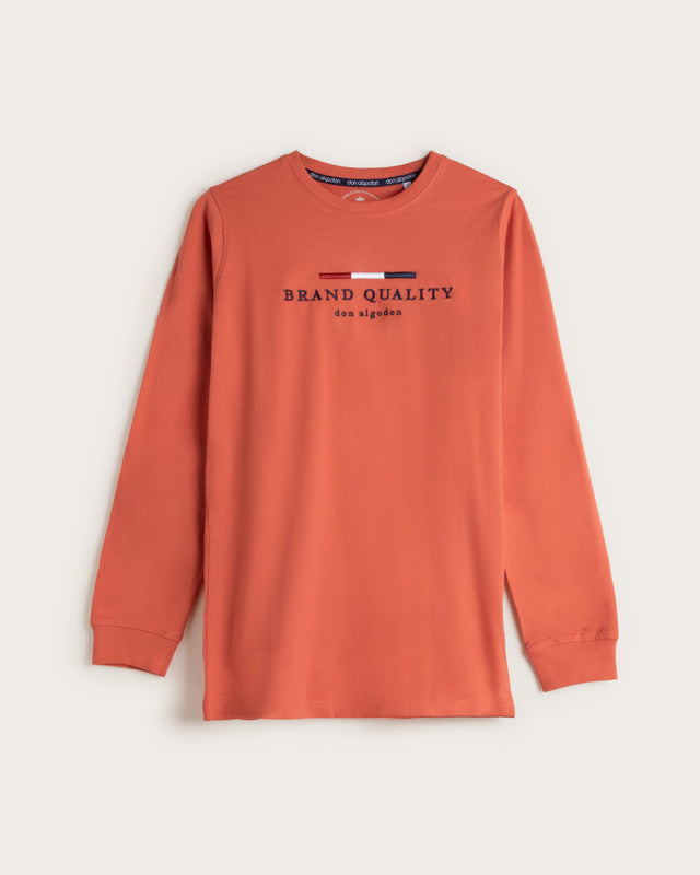 Camiseta Bordada Algodón