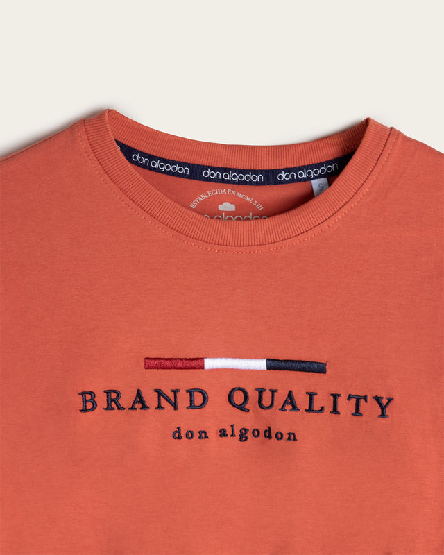 Camiseta Bordada Algodón