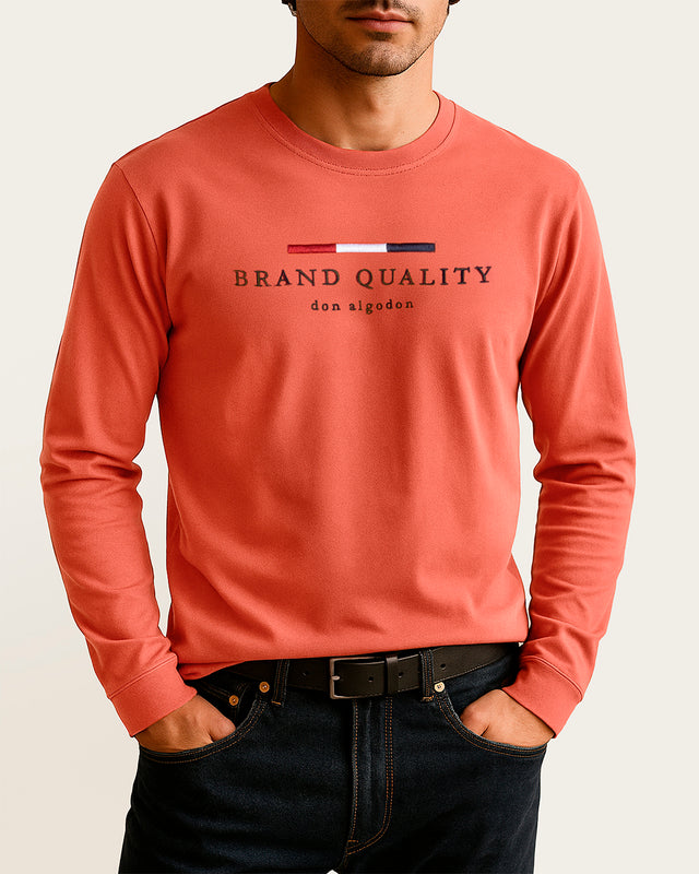 Camiseta Bordada Algodón