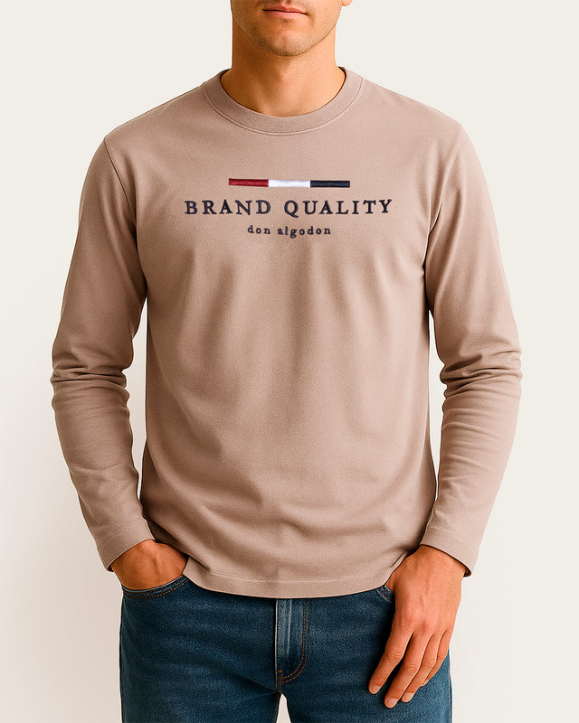 Camiseta Bordada Algodón