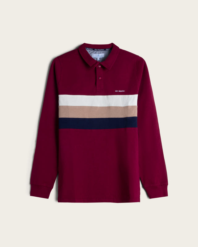 Polo Cortes Pecho Algodón