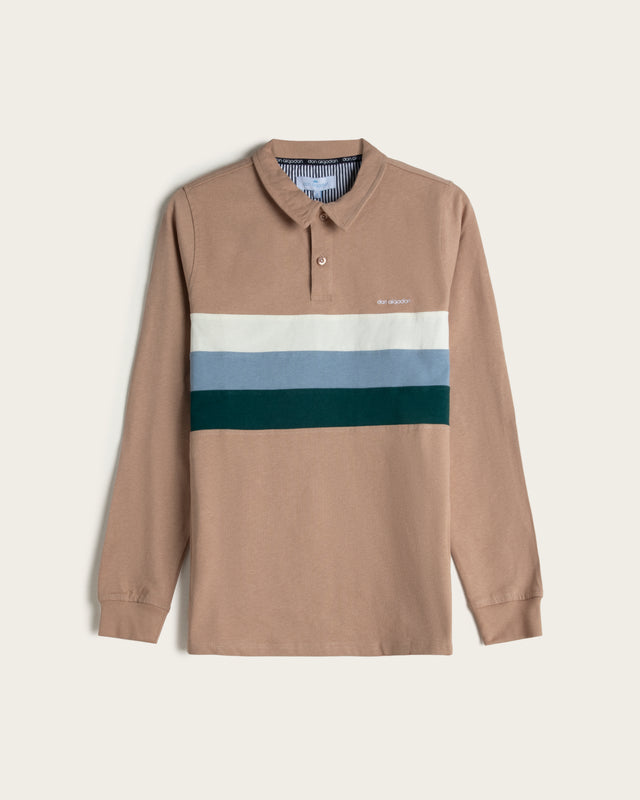 Polo Cortes Pecho Algodón