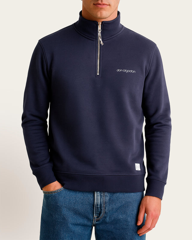Sudadera Cuello Rayas Algodón