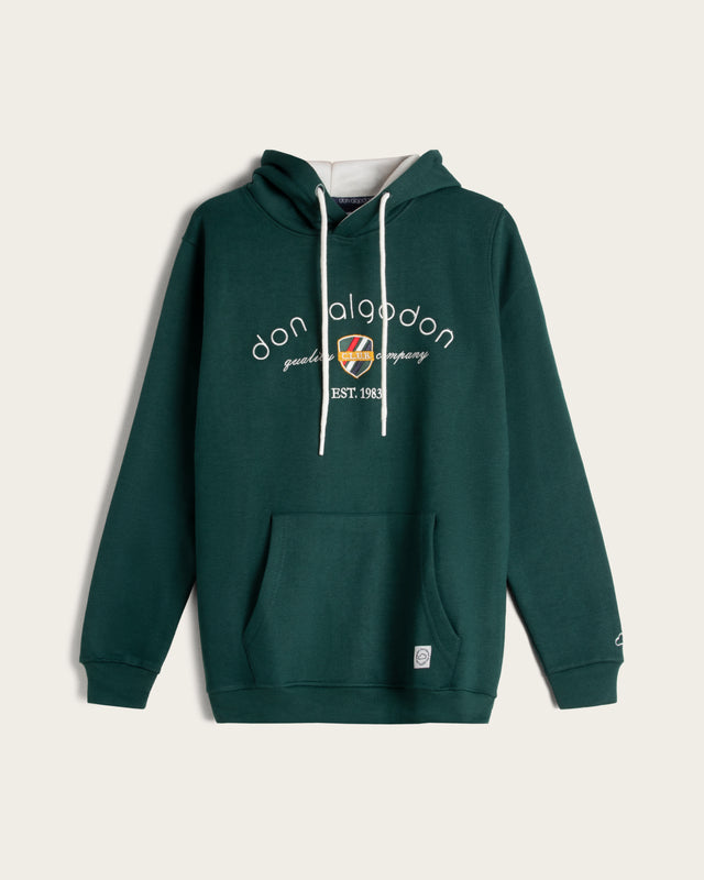 Sudadera con Capucha Bordada Algodón