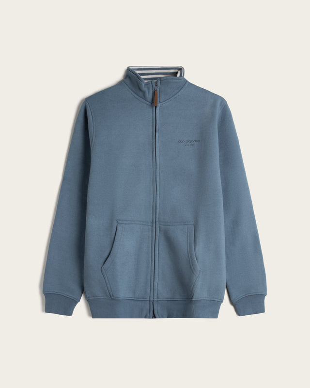 Sudadera Abierta Cuello Alto Algodón