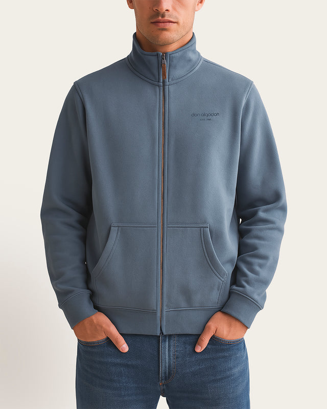Sudadera Abierta Cuello Alto Algodón
