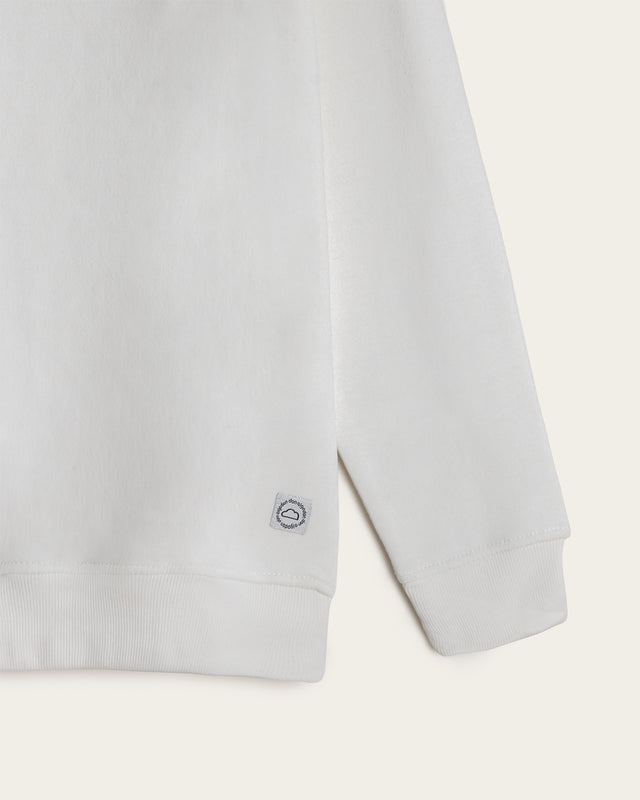 Sudadera Cuello Redondo Bordado 3D Algodón