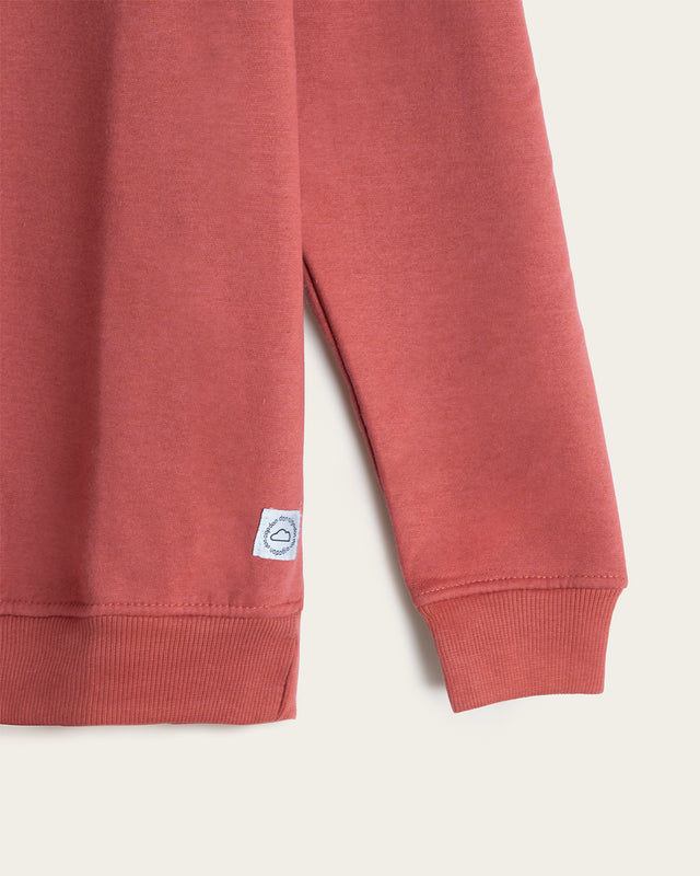 Sudadera Cuello Redondo Bordado 3D Algodón