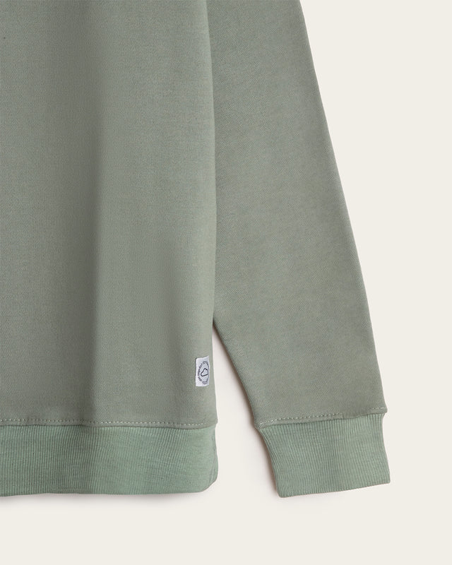 Sudadera Cuello Redondo Bordado 3D Algodón