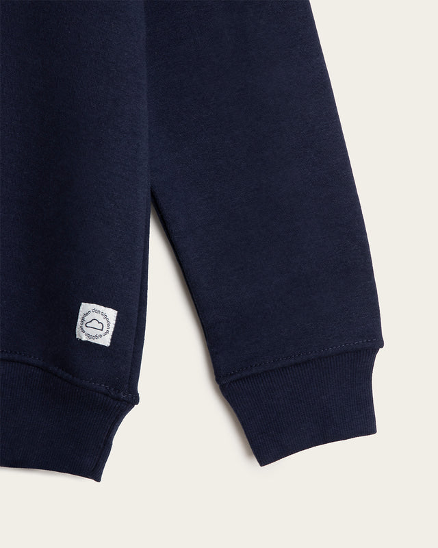 Sudadera Cuello Redondo Paneles Algodón