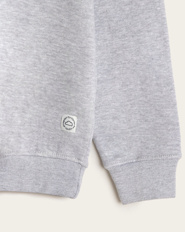 Sudadera Cuello Redondo Paneles Algodón