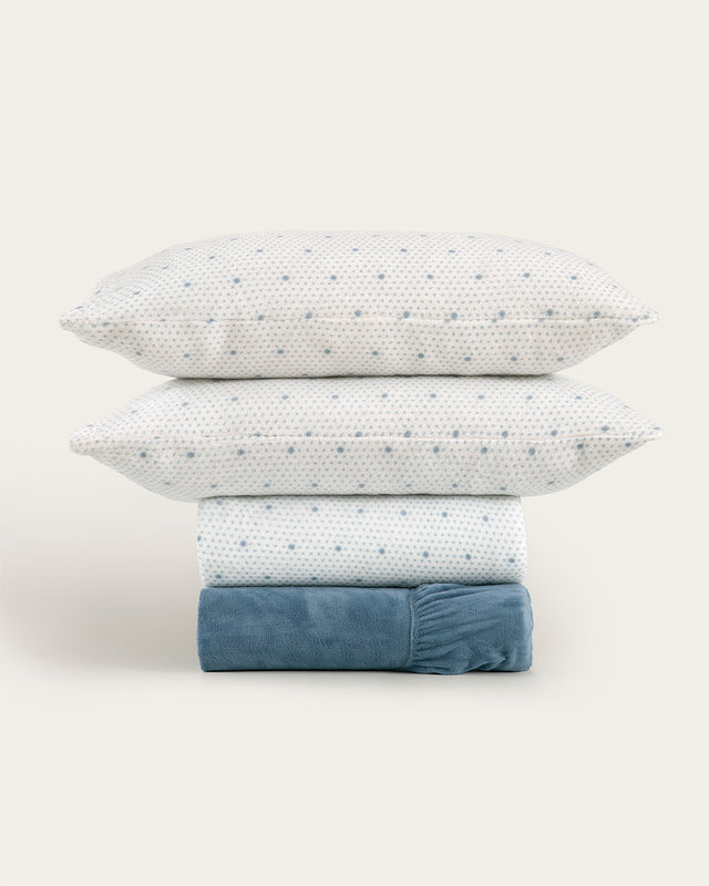 Juego de Sábana Coralina Bianca - 220 gr/m²