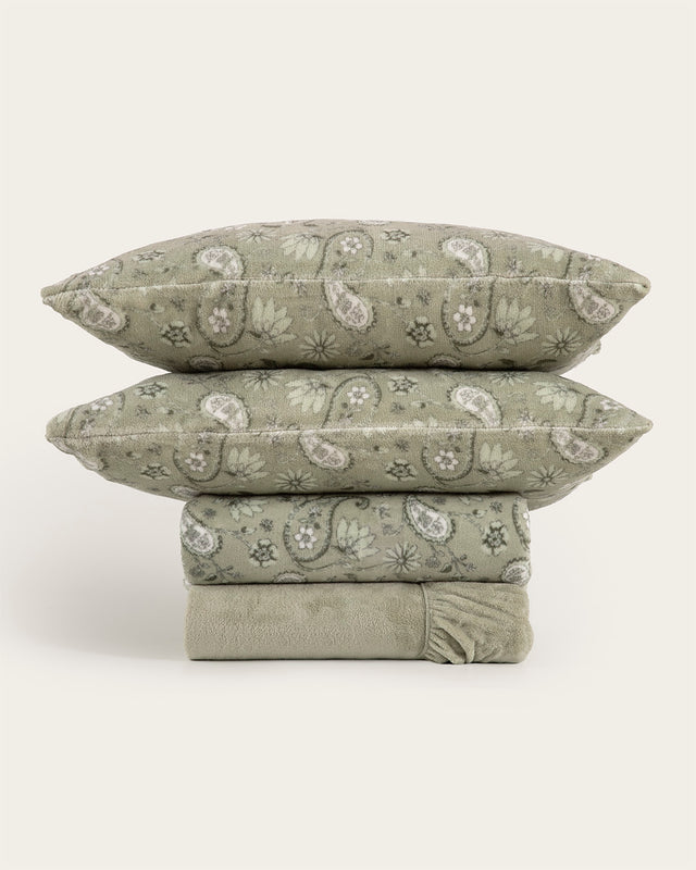 Juego de Sábana Coralina Liset - 220 gr/m²