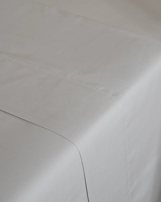 Percale Top Sheet - 180 Thread Count Cotton - Grey