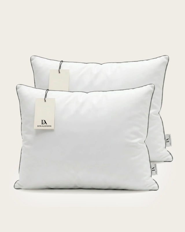 Pack 2 Almohadas Fibra y Viscoelástica - Blanco
