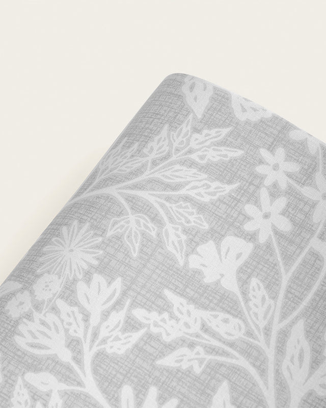 Juego de Sábanas Estampadas Azalea - Algodón 150 hilos - Gris