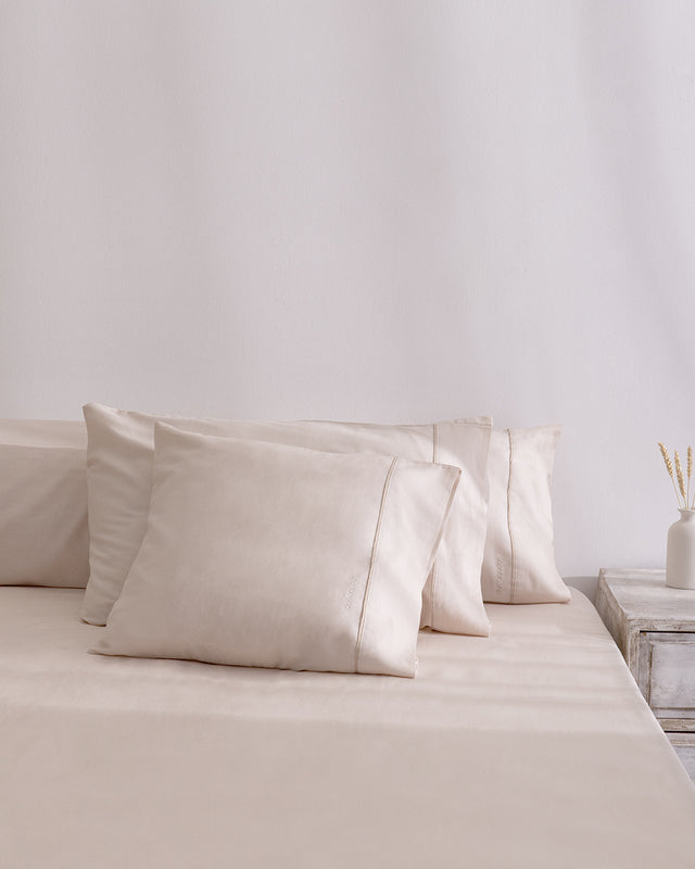 Sábana Bajera Satén Elba Algodón - 300 Hilos
