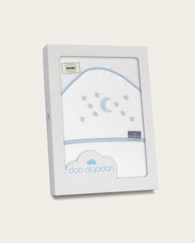 Capa de Baño Bebé Estrellas- Azul