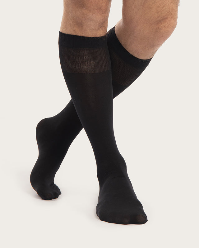 2 Pares Calcetines Ejecutivos - 70 Deniers - Negro