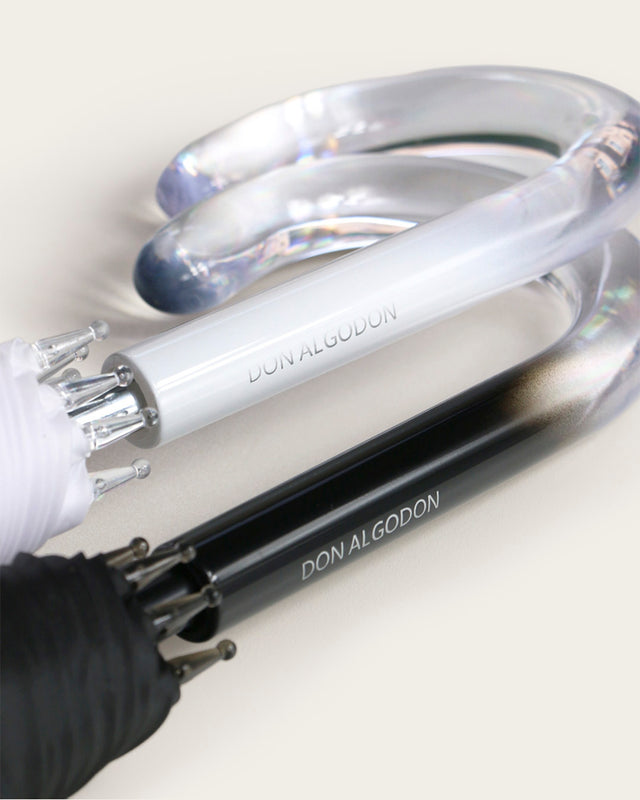 Paraguas Transparente Horizonte - Negro