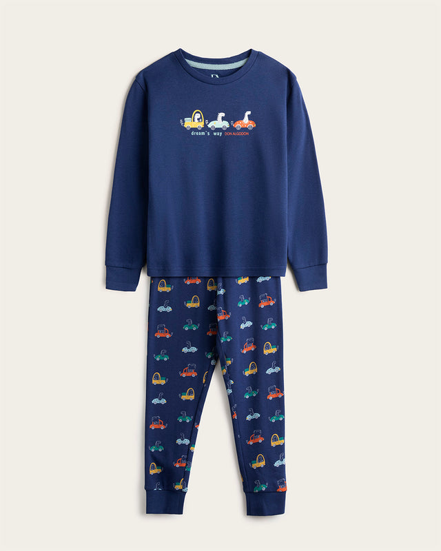 Pijama Camiones Infantil Niño - Algodón