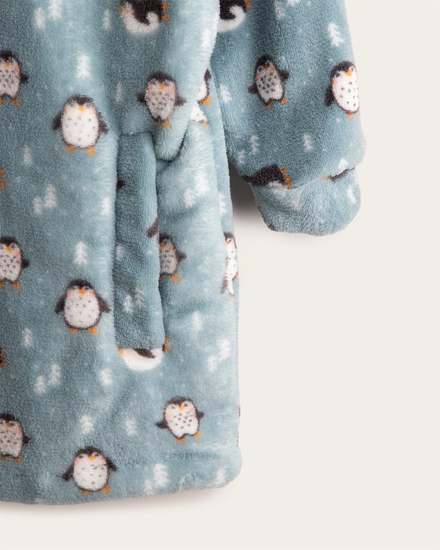 Bata Infantil Niño Pingüinos - Coralina