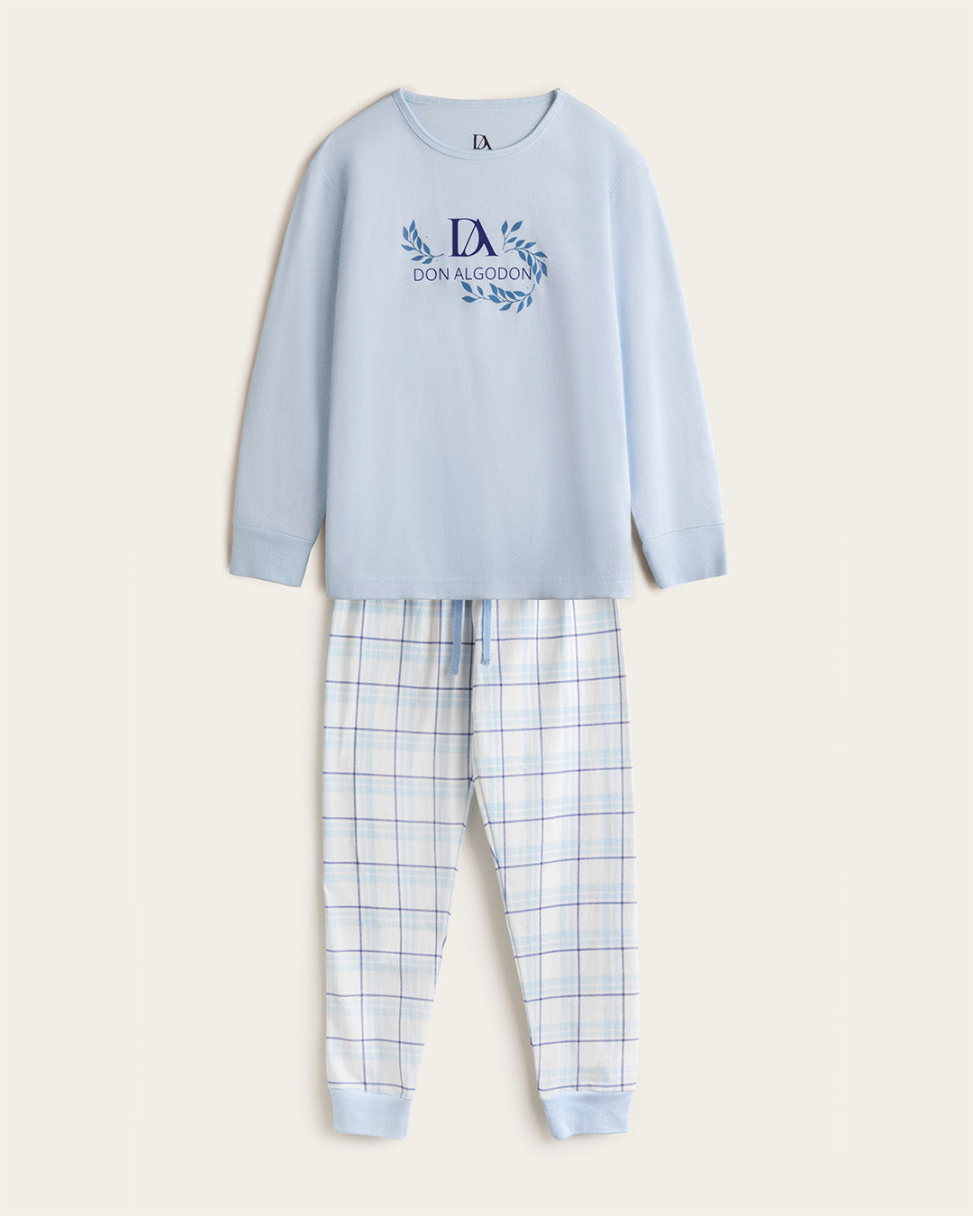 Pijama Cuadros Niña - Algodón