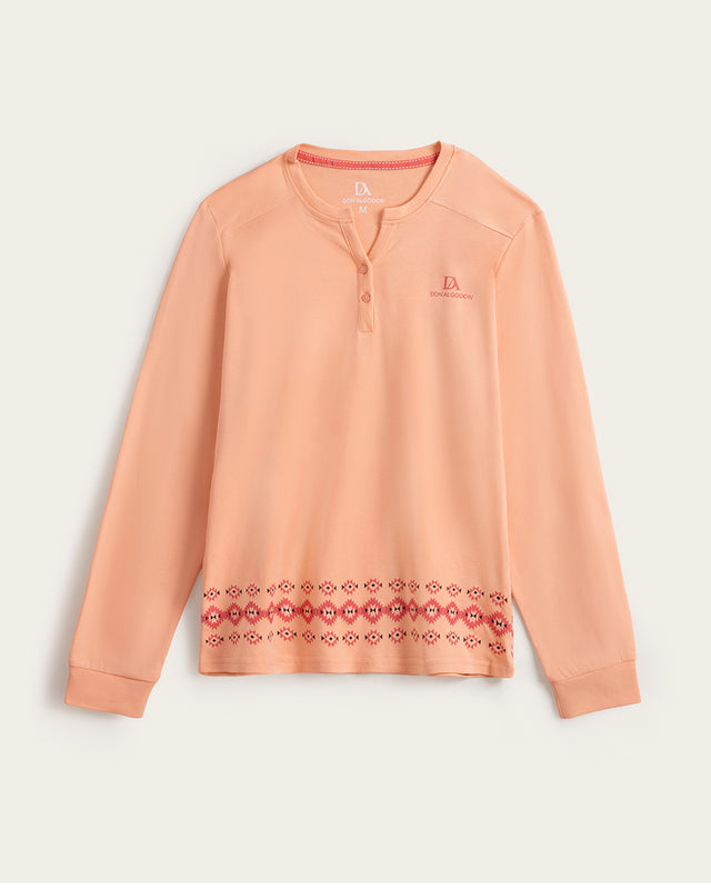 Pijama de Mujer Algodón - Coral