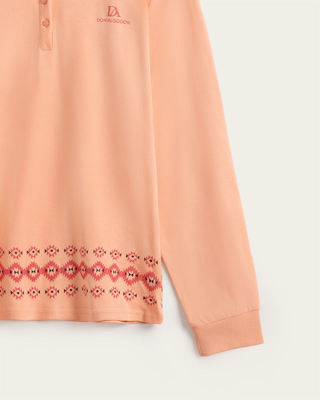 Pijama de Mujer Algodón - Coral