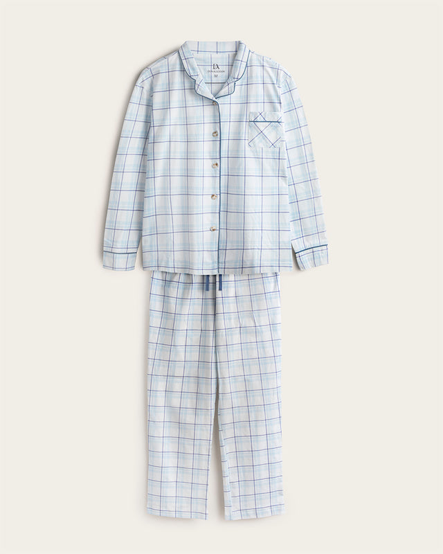 Pijama Cuadros Señora - Algodón