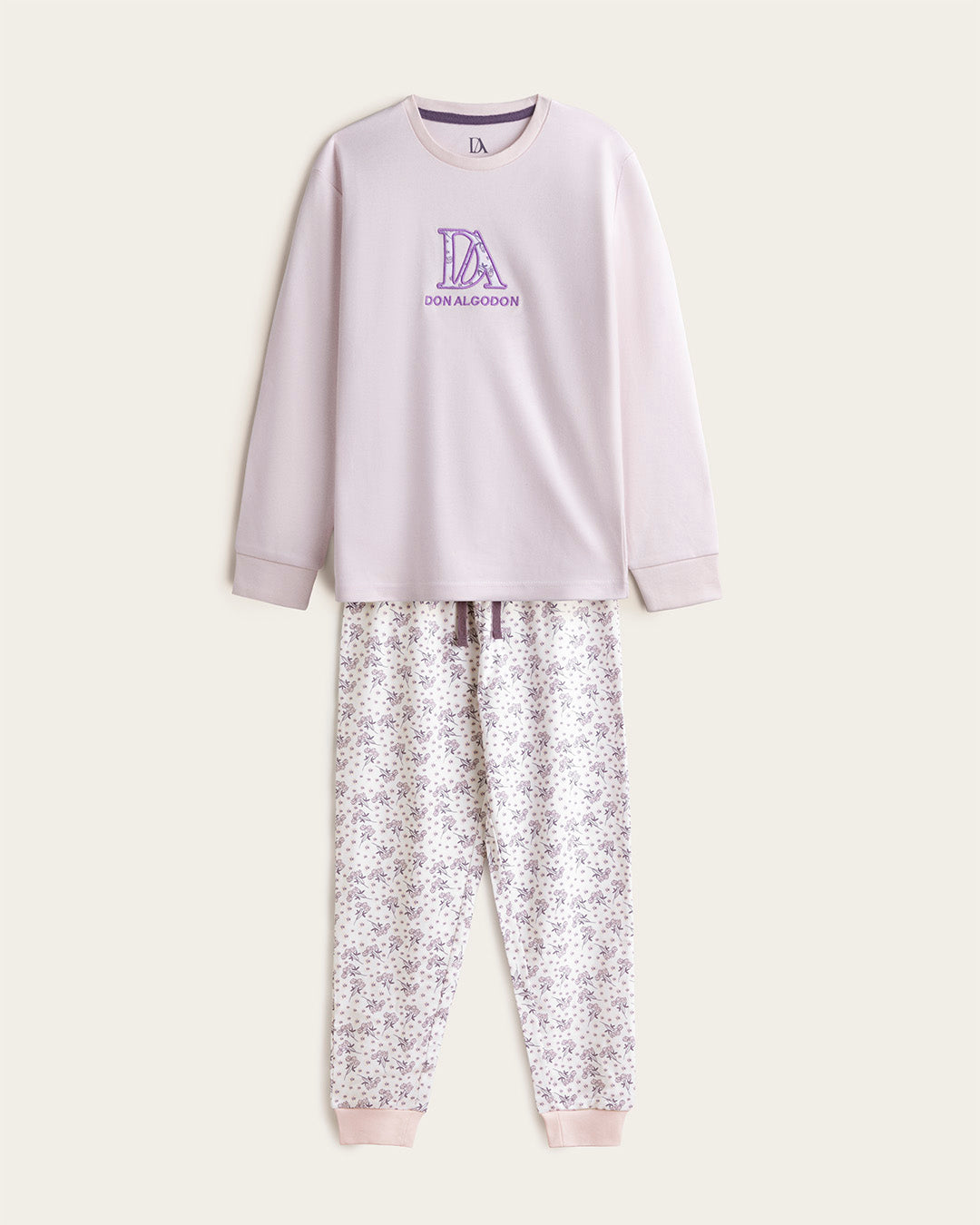 Pijama Floral Señora - Algodón