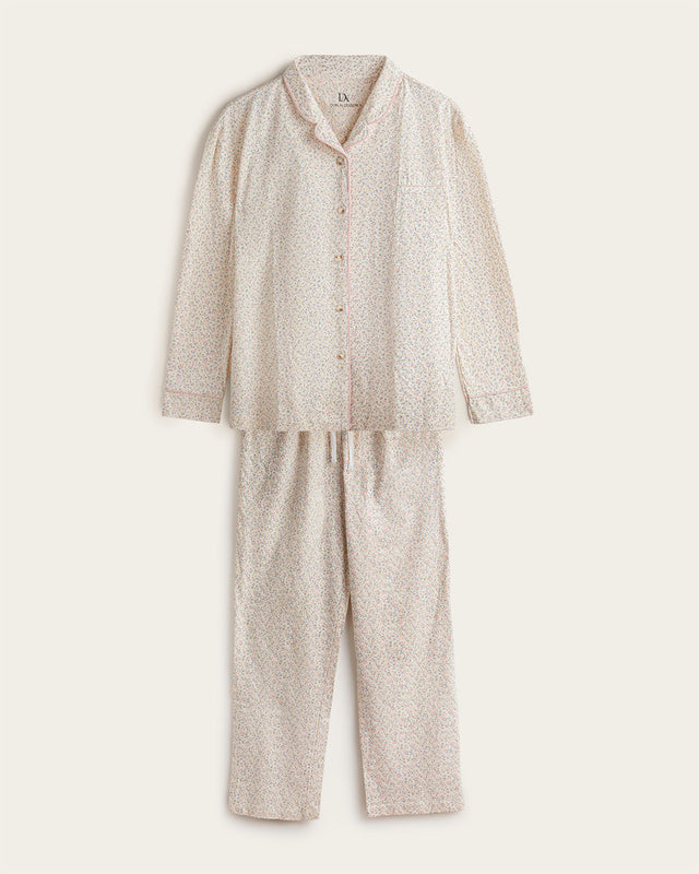 Pijama Puntos Señora - Algodón