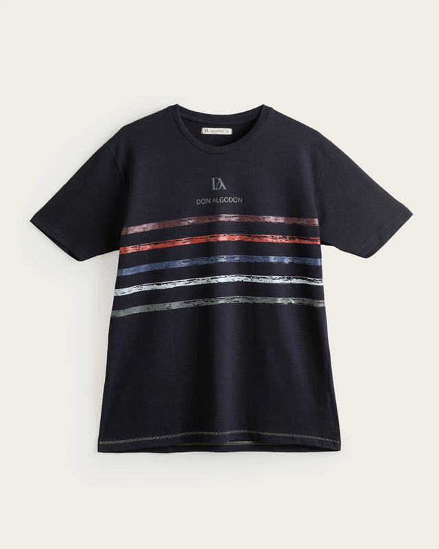 Men's Short Pyjamas Lagoon - Cotton - Navy Blue