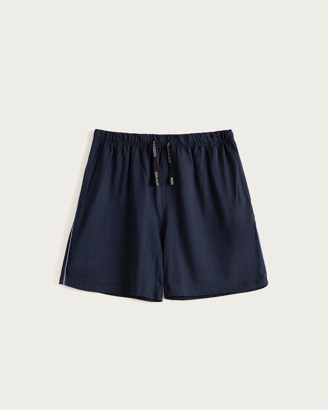 Pijama Corto Hombre Serene - Algodón - Azul