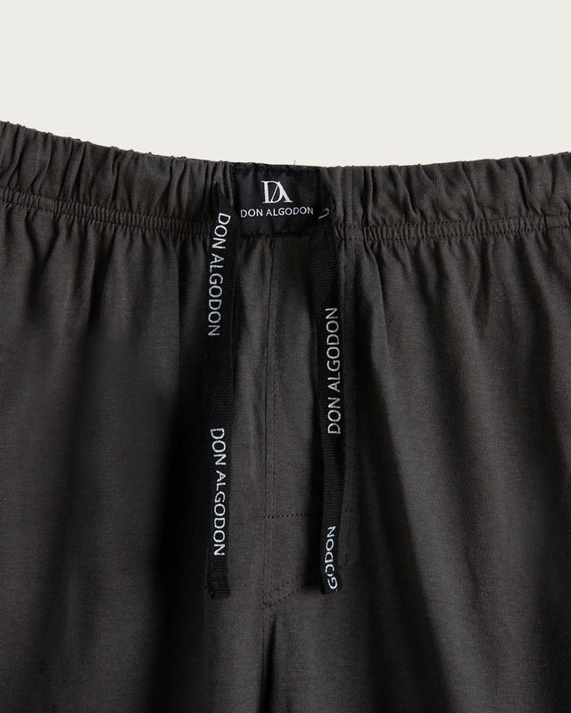 Pijama Corto Hombre Moss - Algodón - Gris