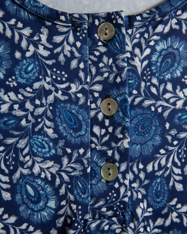 Pijama Tirantes Mujer Pétalos - Azul