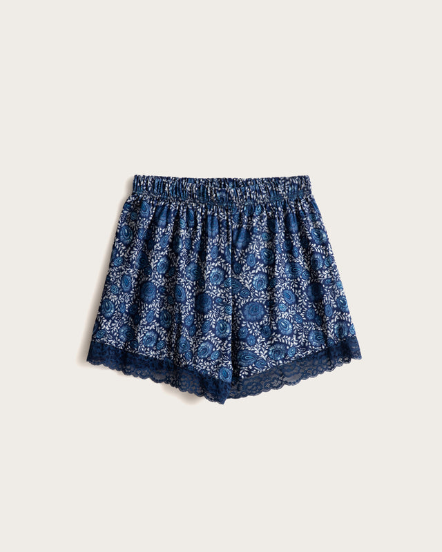 Pijama Tirantes Mujer Pétalos - Azul