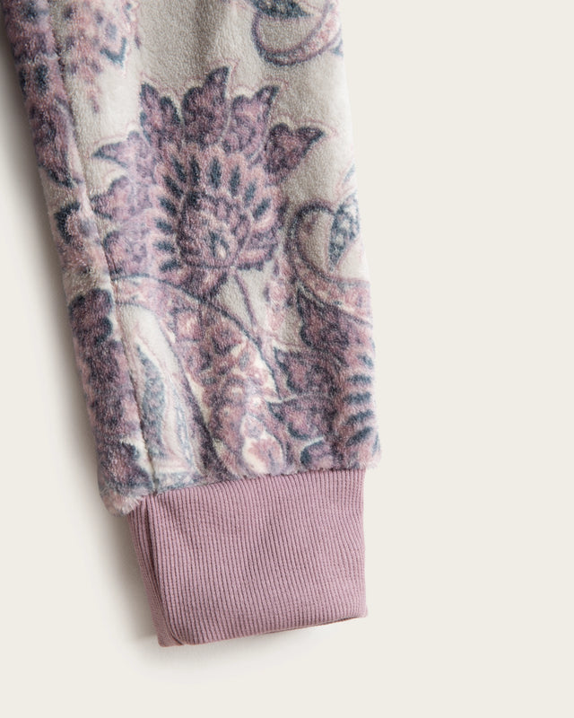 Pijama Largo Mujer Paisley - Rosa Empolvado