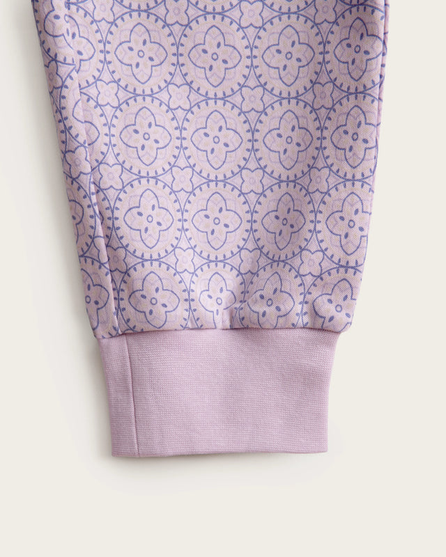 Pijama Largo Mujer Mandala - Malva