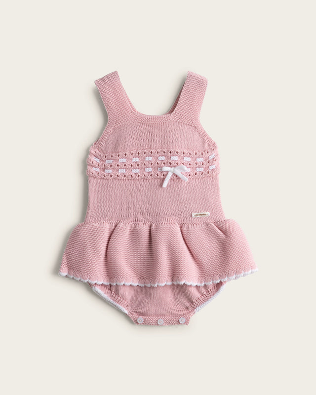 Body Punto Falda - Maquillaje/Blanco