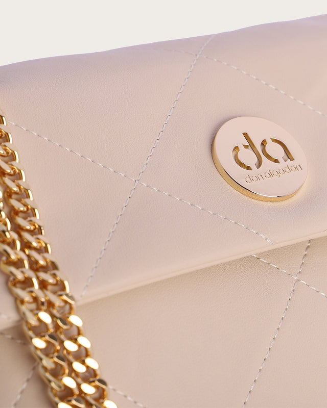 Bolso Bandolera Cadena - Beige