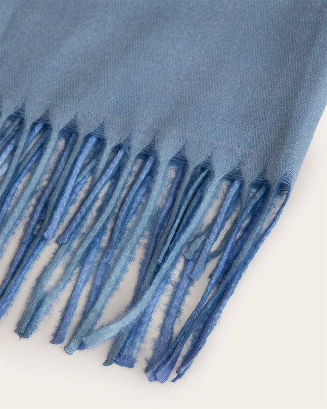 Bufanda de Lana Rayas - Azul