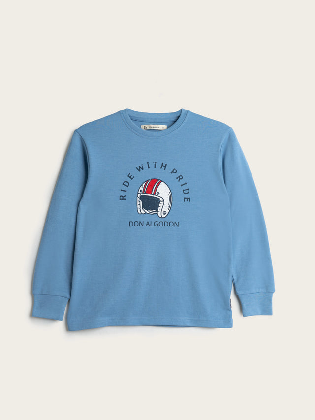 Pijama Largo Niño Connor - Azul marino