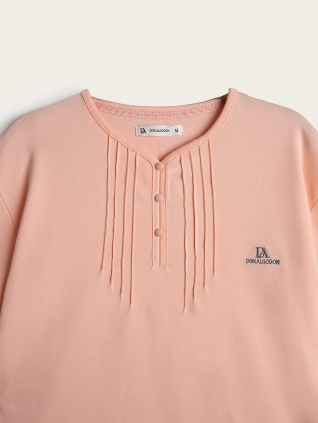 Pijama Largo Mujer Yantra - Salmón claro