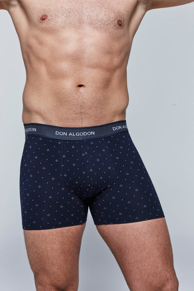 Calzoncillo Bóxer Estampado Hombre Algodón - Pack 2