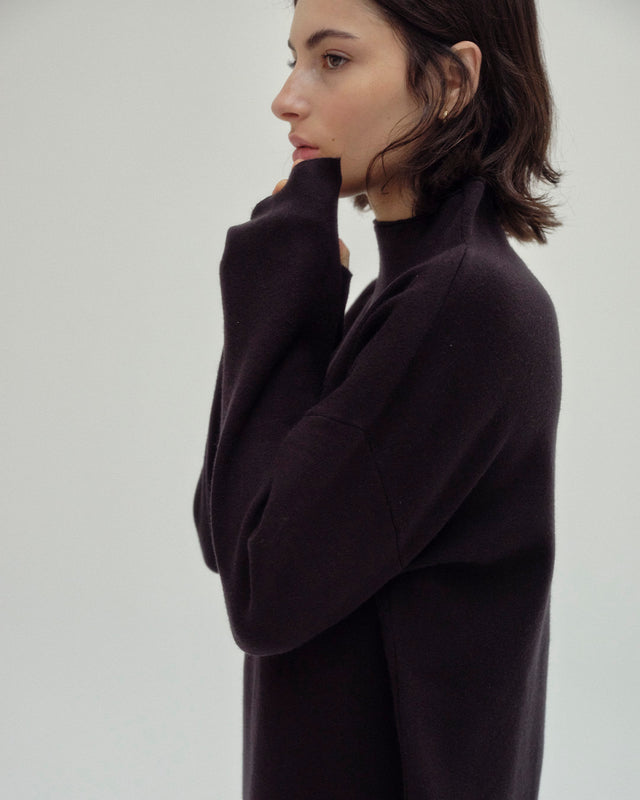 Jersey Manga Larga Cuello Chimenea